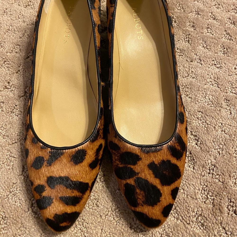 Brand new Talbots leopard wedge